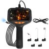 4.3in Inspection Camera with Light Articulating Borescope Endoscope Camera with 16.4FT Wire 2 Modes 3 Adjustable Brightness IP67 Waterproof for Plumbi
