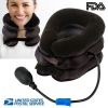 Inflatable Cervical Neck Traction Pillow Neck Shoulder Spine Alignment Pump Travel Support Pillow Inflatable Spinal Decompression Pillow